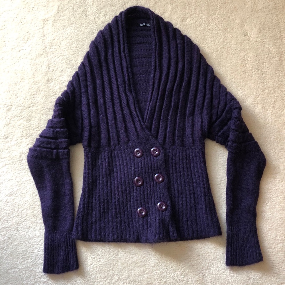 Women’s Wal G double breasted Vneck sweater